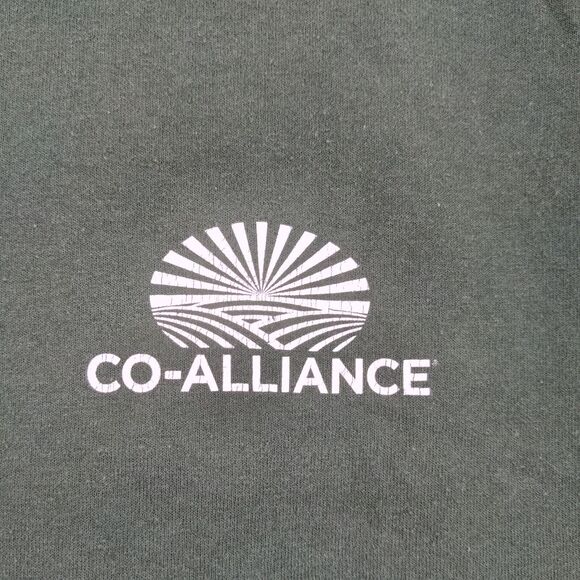 Gildan Mens Co-Alliance T-Shirt Green 3XL Short Sleeve Polycotton Dry Blend - Picture 4 of 13